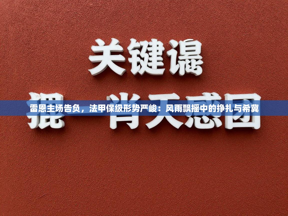 雷恩主场告负,法甲保级形势严峻:风雨飘摇中的挣扎与希冀 第1张